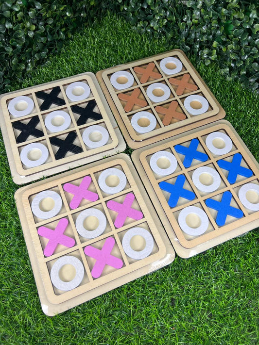 1 piece | Kids tic tac toe wooden game