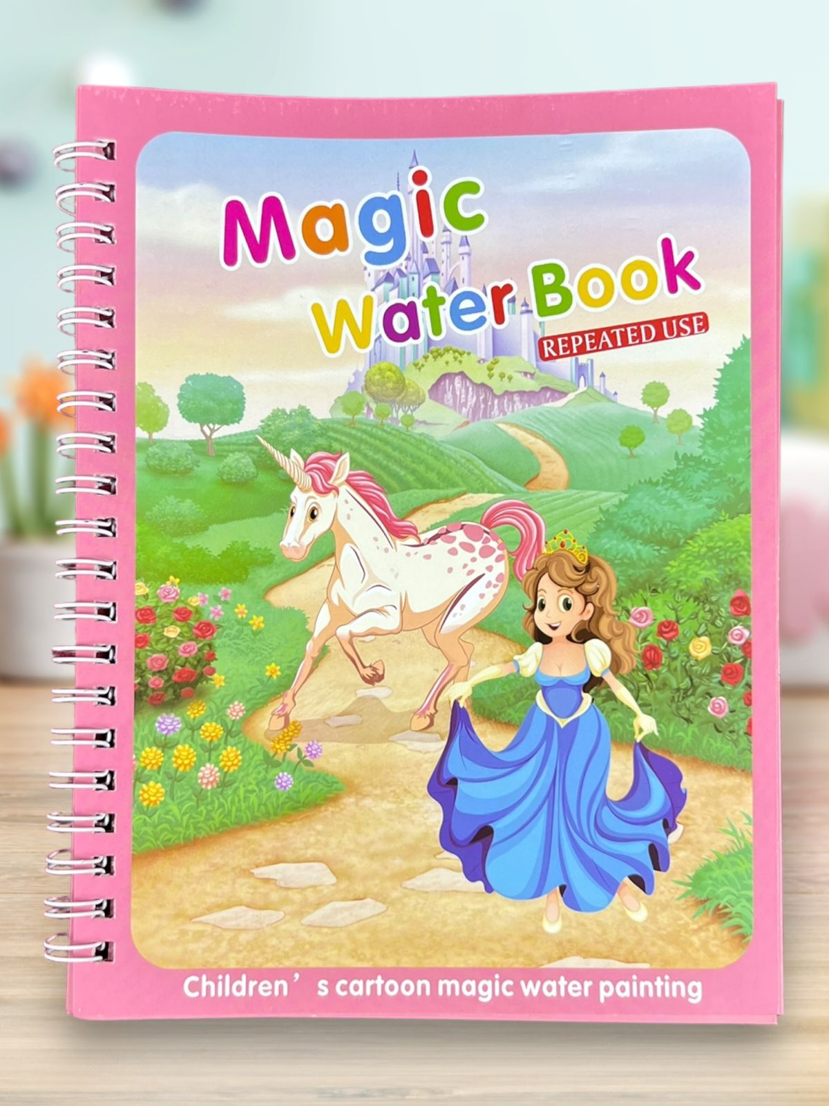 1 book | Kids water magic book - repeated use