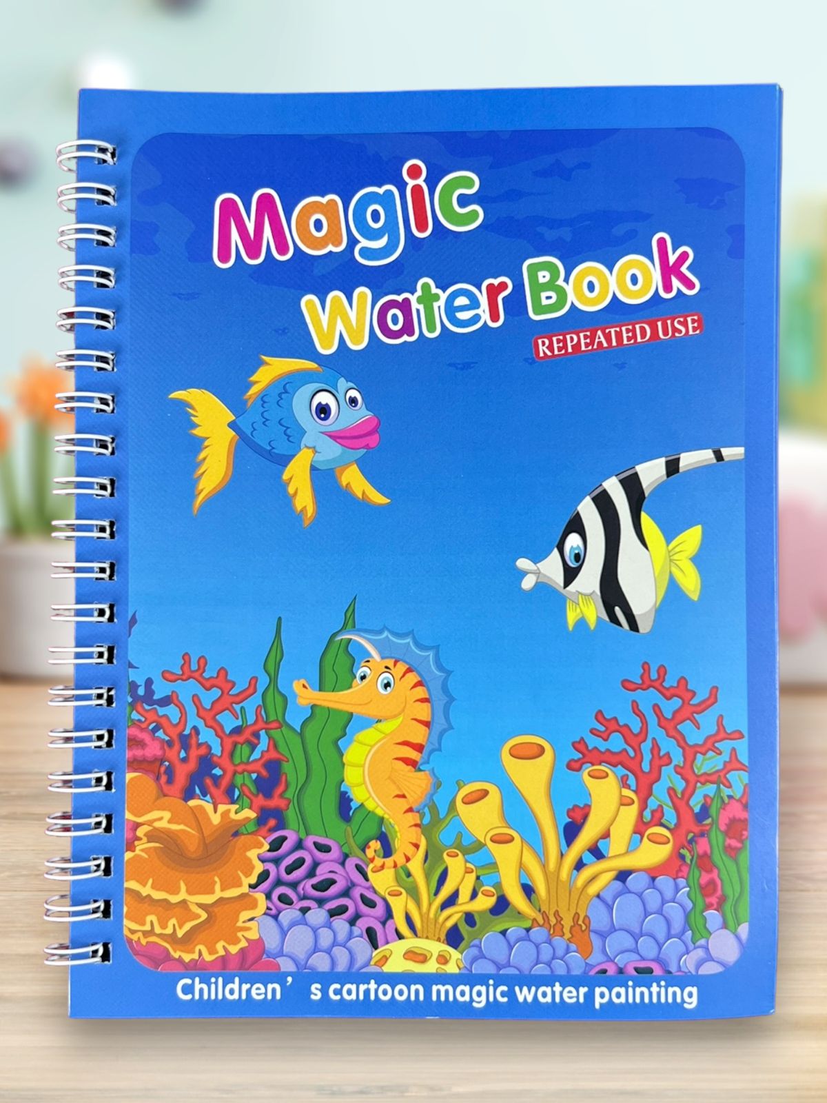 1 book | Kids water magic book - repeated use