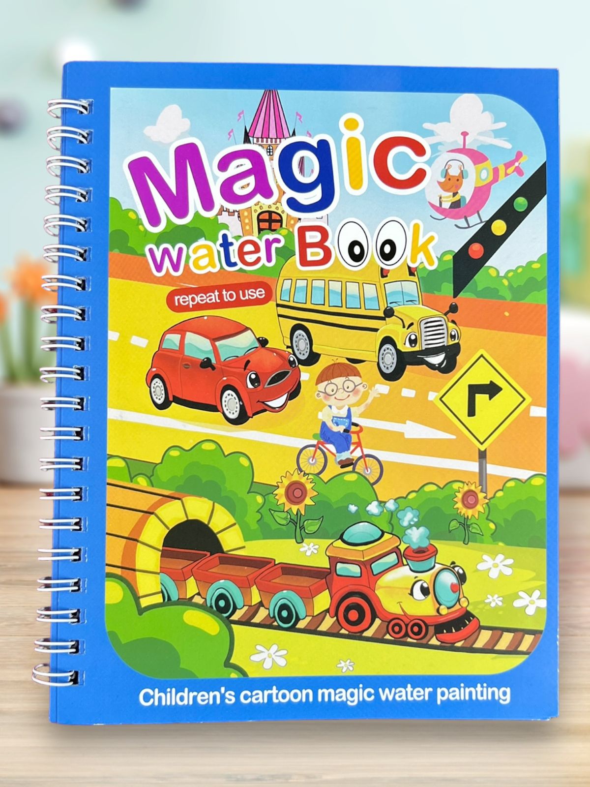 1 book | Kids water magic book - repeated use