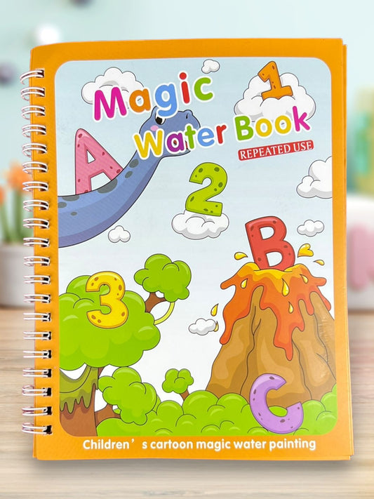 1 book | Kids water magic book - repeated use