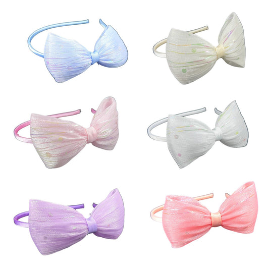 6 hair bands | Imported fancy bow hair bands for kids