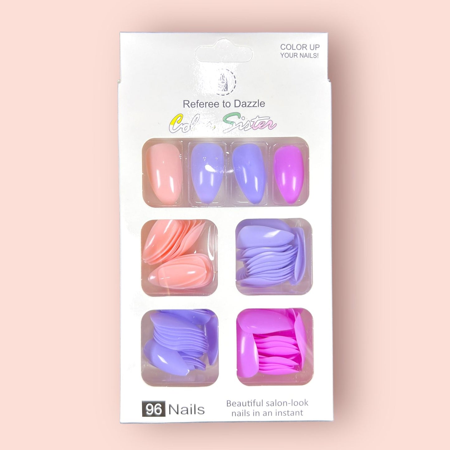 3 nails sets | 96 false nails
3 nails sets price is 468 rupees.