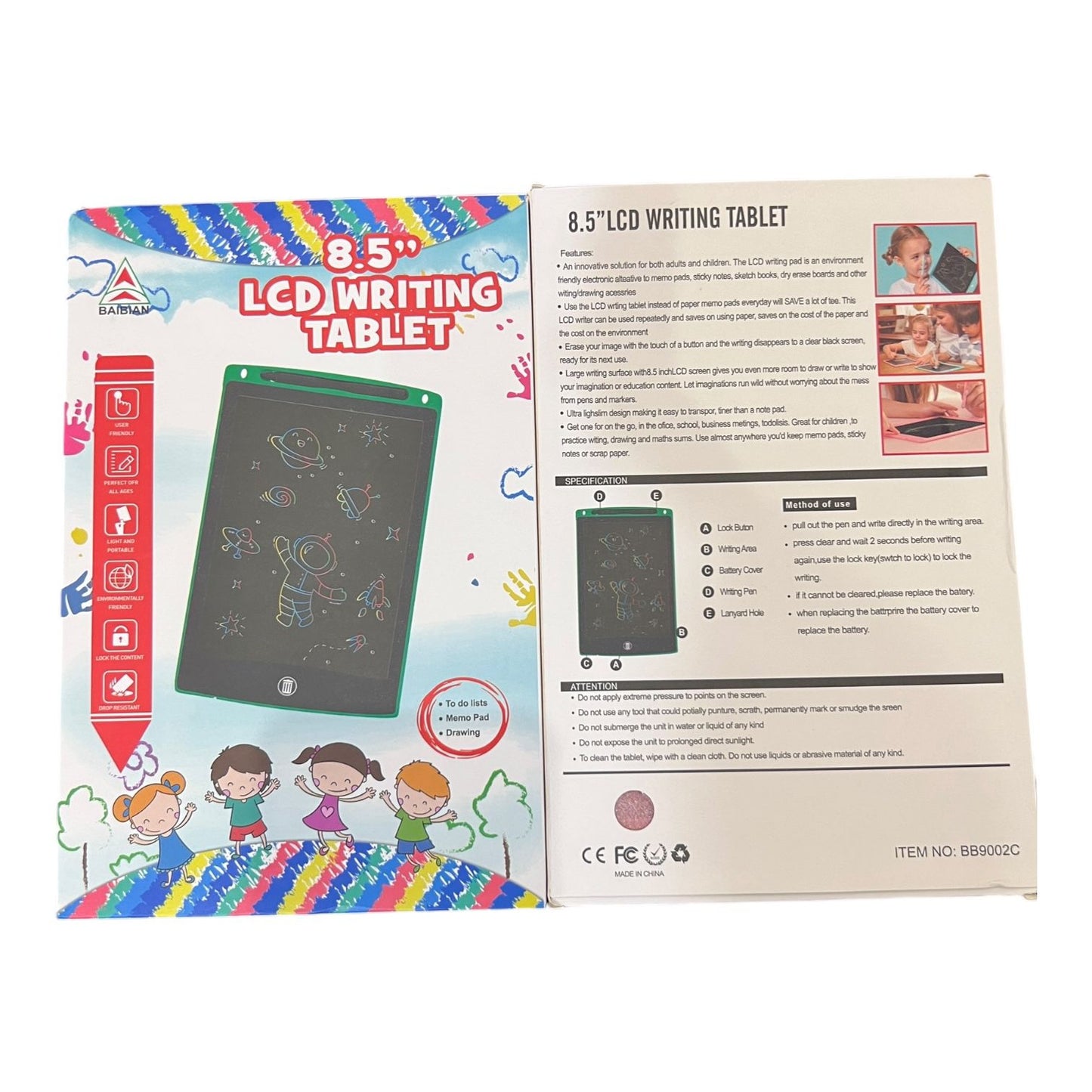 1 piece | Kids writing tablet - 8.5 inches