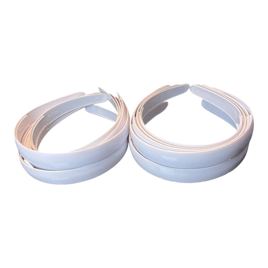 12 Hair Bands | Hair bands for school girls kids - white large