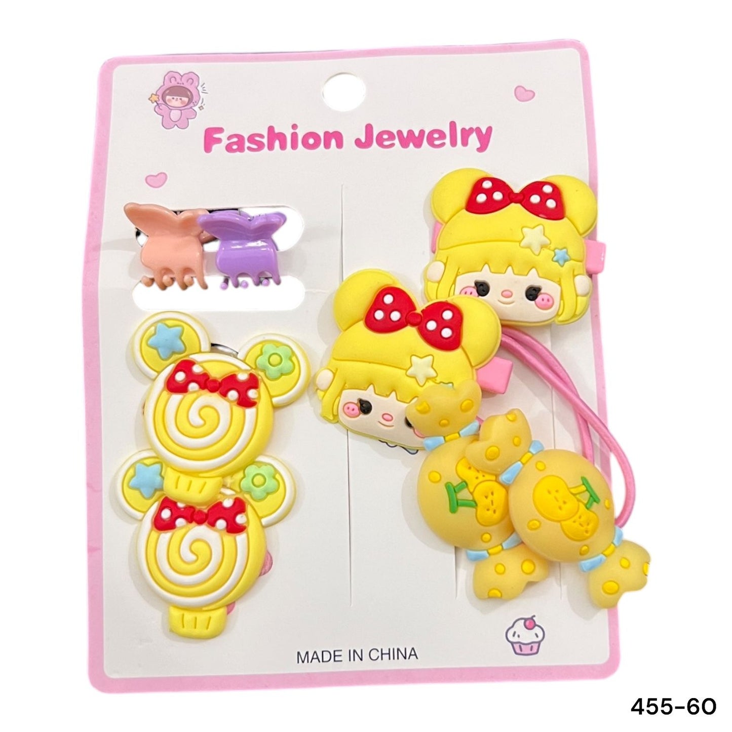 6 cards | Imported doll candy alligator clips and ponies