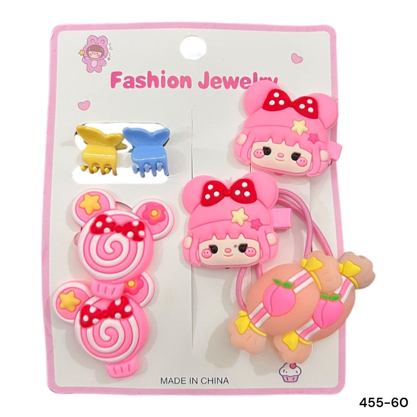 6 cards | Imported doll candy alligator clips and ponies