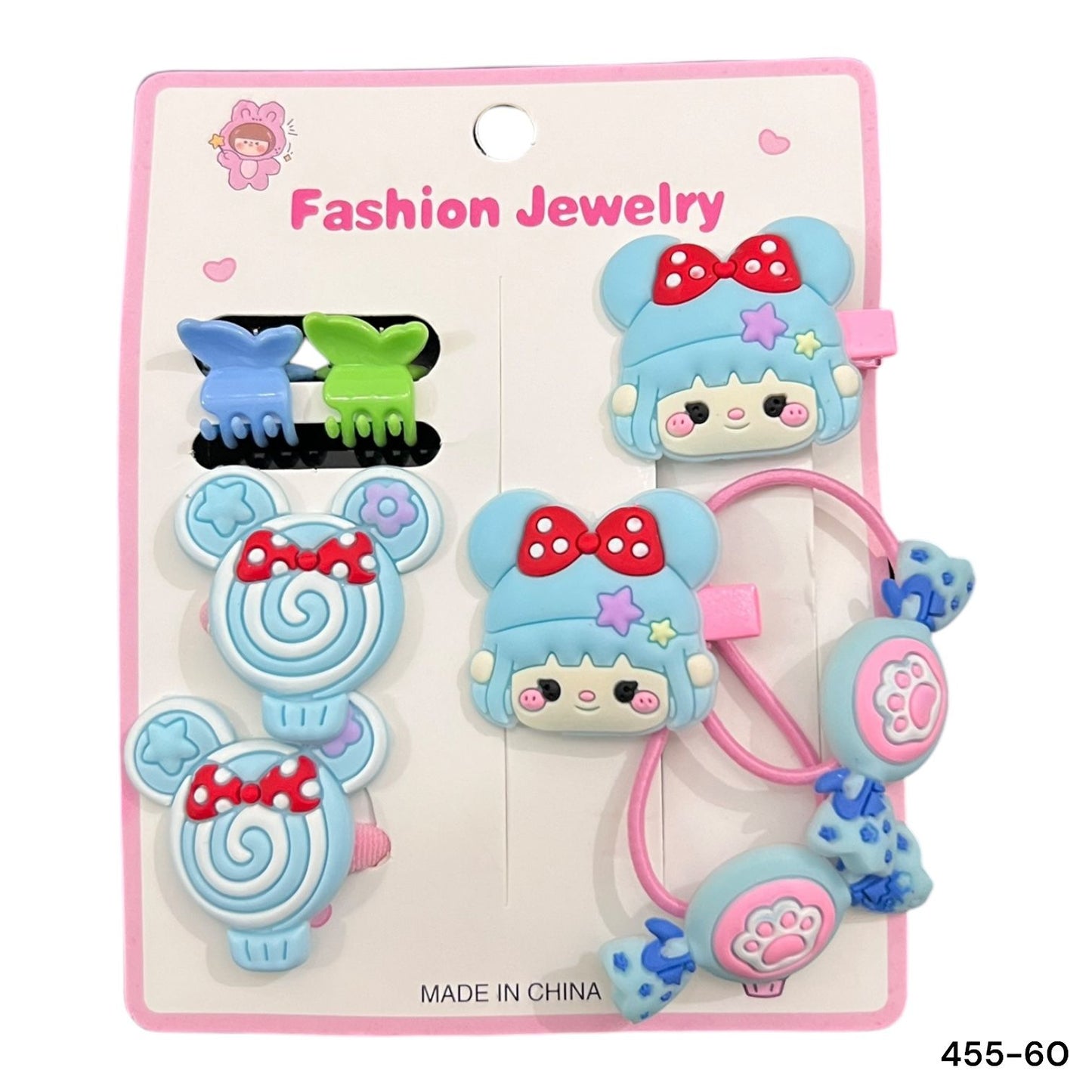 6 cards | Imported doll candy alligator clips and ponies