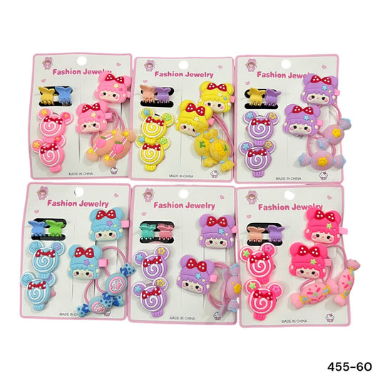 6 cards | Imported doll candy alligator clips and ponies