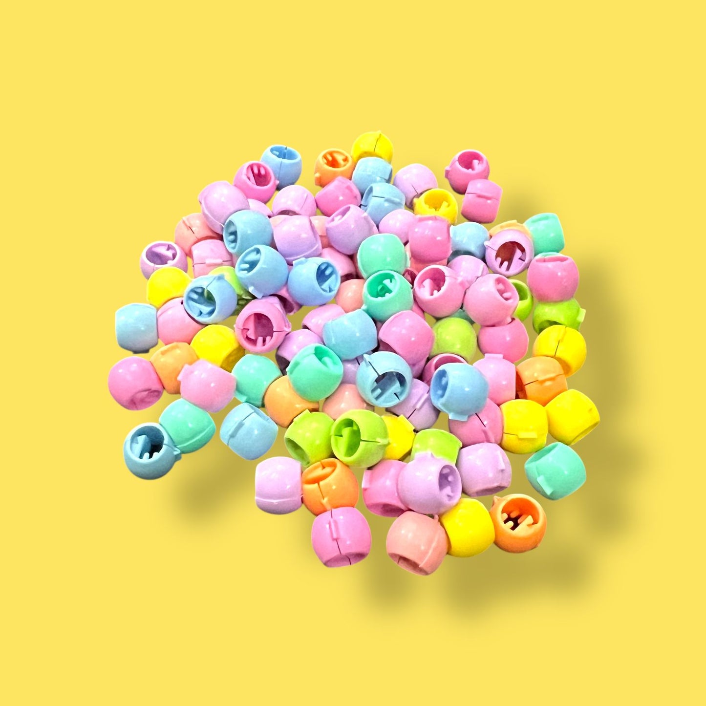 Pack of 10 Mini Hair Claws – Colorful Bead Style Clips for Kids