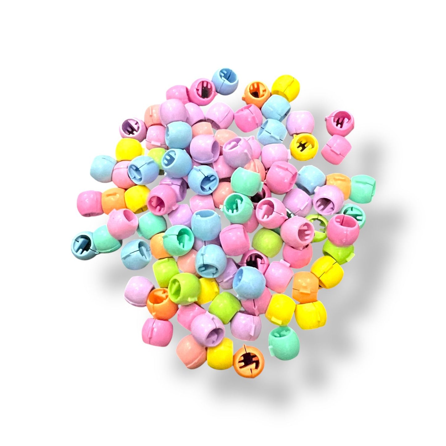 Pack of 10 Mini Hair Claws – Colorful Bead Style Clips for Kids