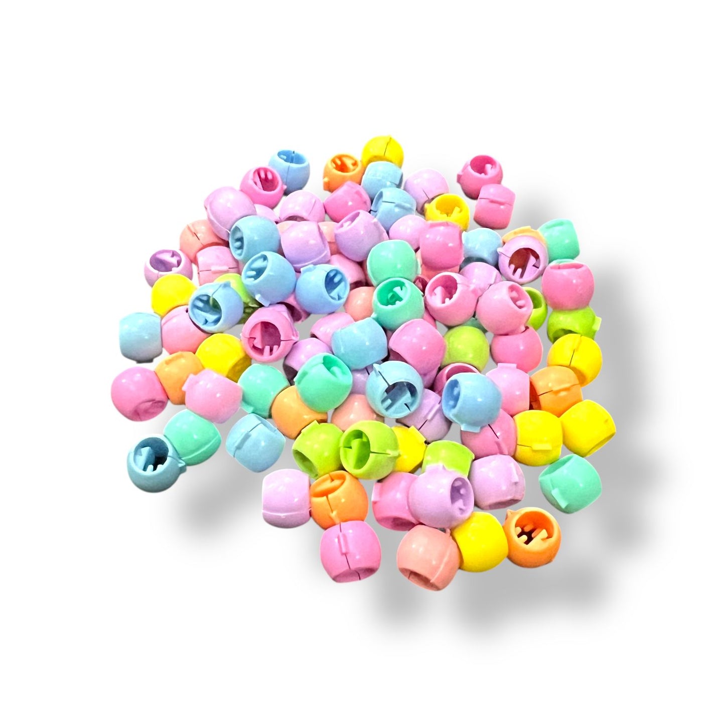 Pack of 10 Mini Hair Claws – Colorful Bead Style Clips for Kids