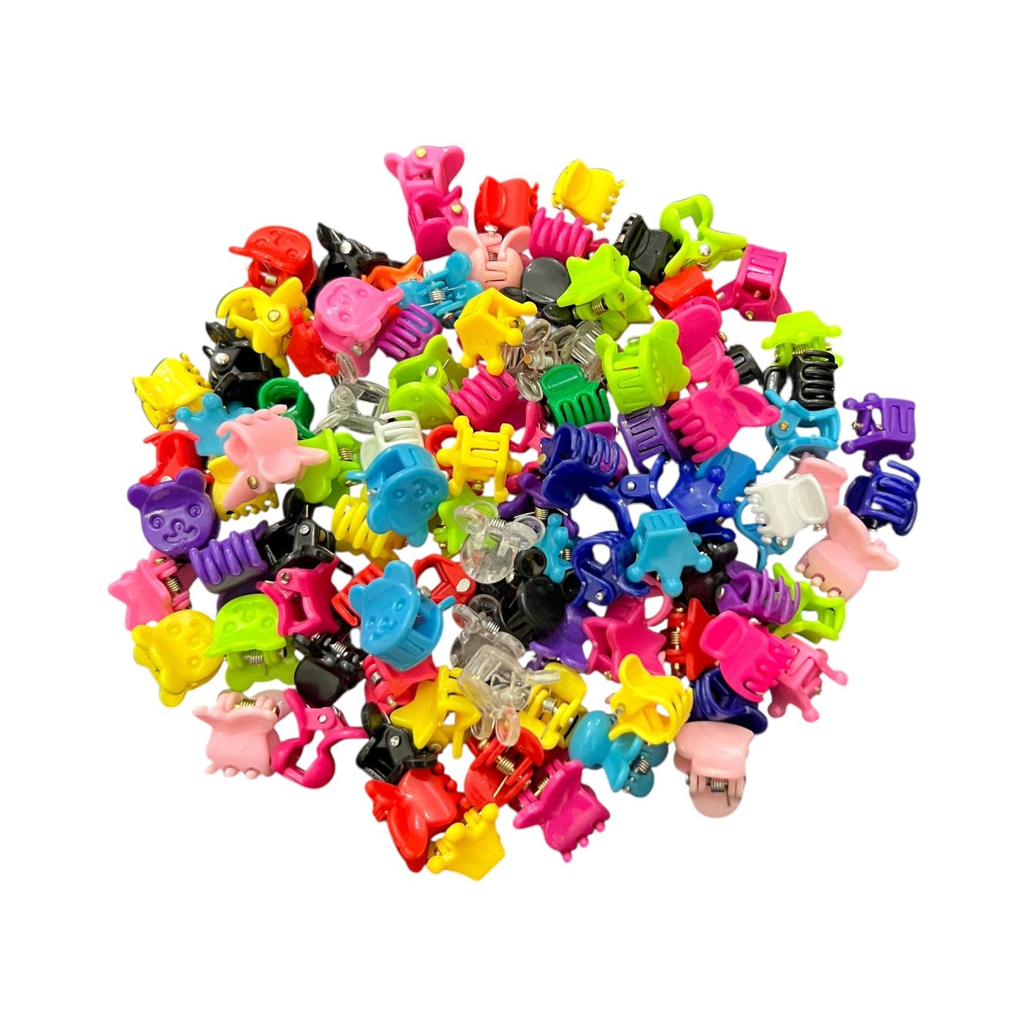 Mix Shape Kids Hair Clips - 25 Pcs Pack