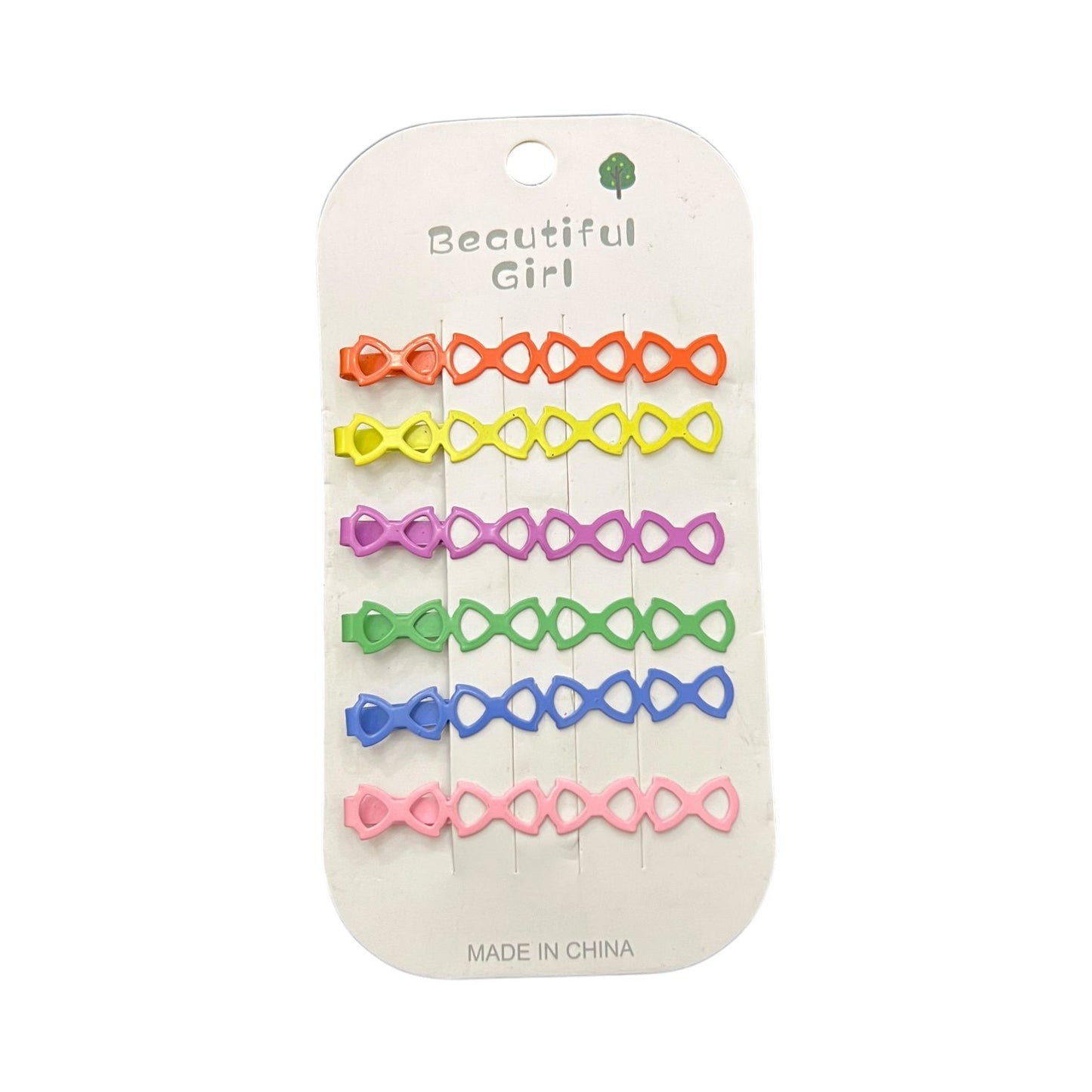Colorful Bow Style Hair Clips for Kids – Set of 6 at Wholesale Prices