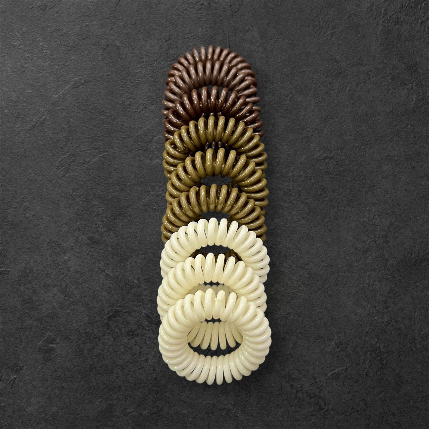 Spiral Hair Tie Set – 9pcs Anti-Tangle Hair Coils (Multiple Colors) at Wholesale Prices