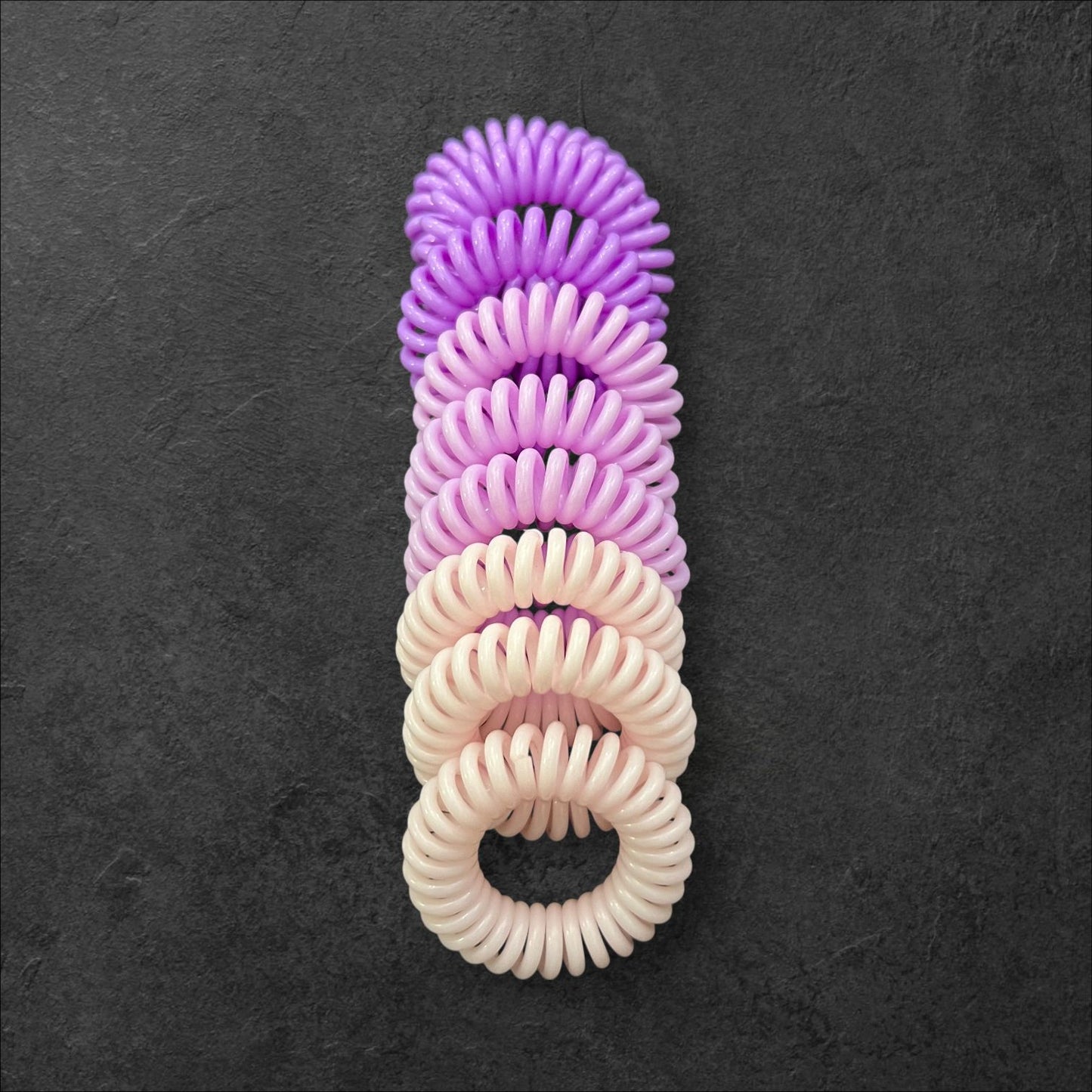 Spiral Hair Tie Set – 9pcs Anti-Tangle Hair Coils (Multiple Colors) at Wholesale Prices