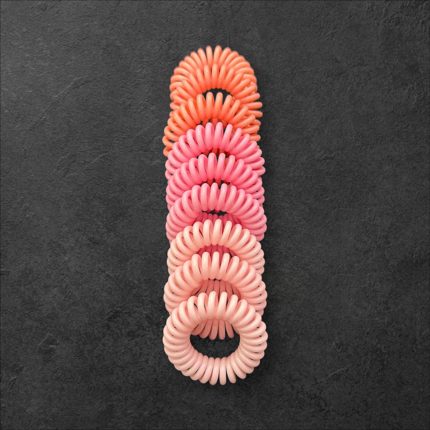 Spiral Hair Tie Set – 9pcs Anti-Tangle Hair Coils (Multiple Colors) at Wholesale Prices