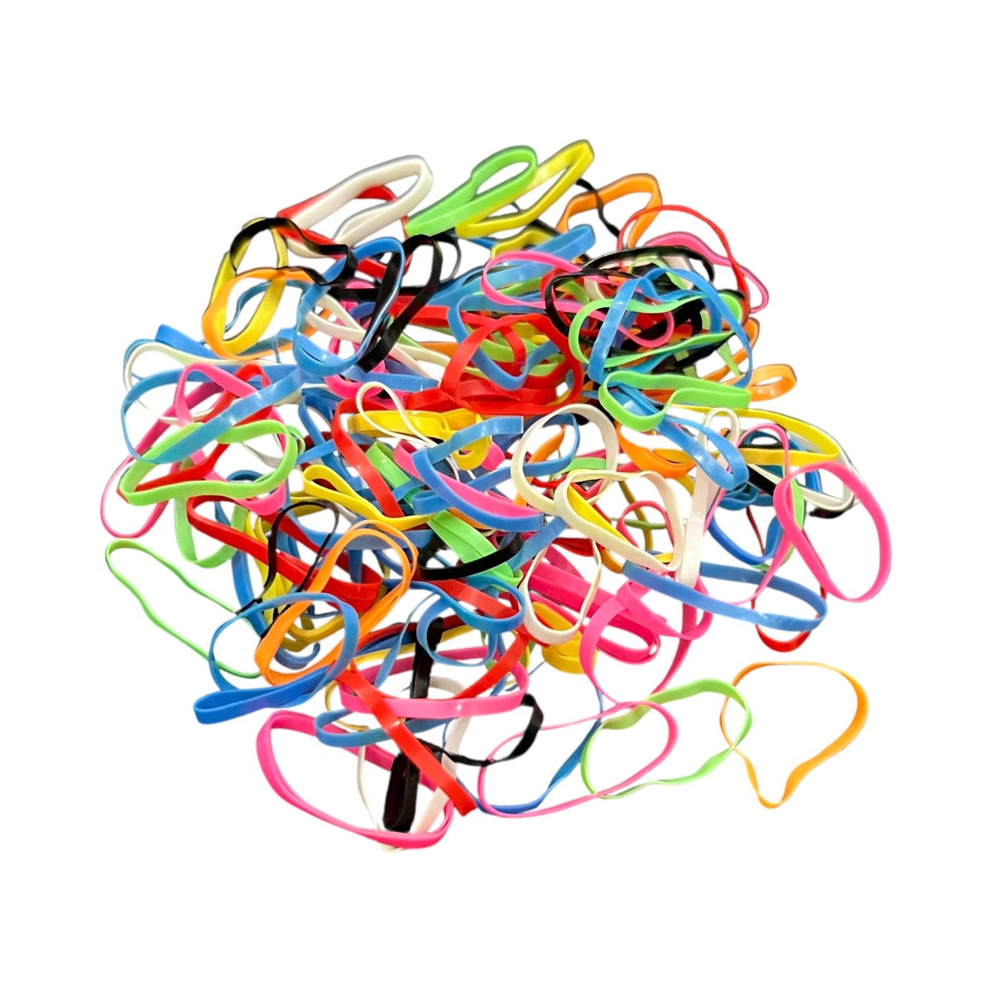Colorful Rubber Hair Bands - Jar Packing