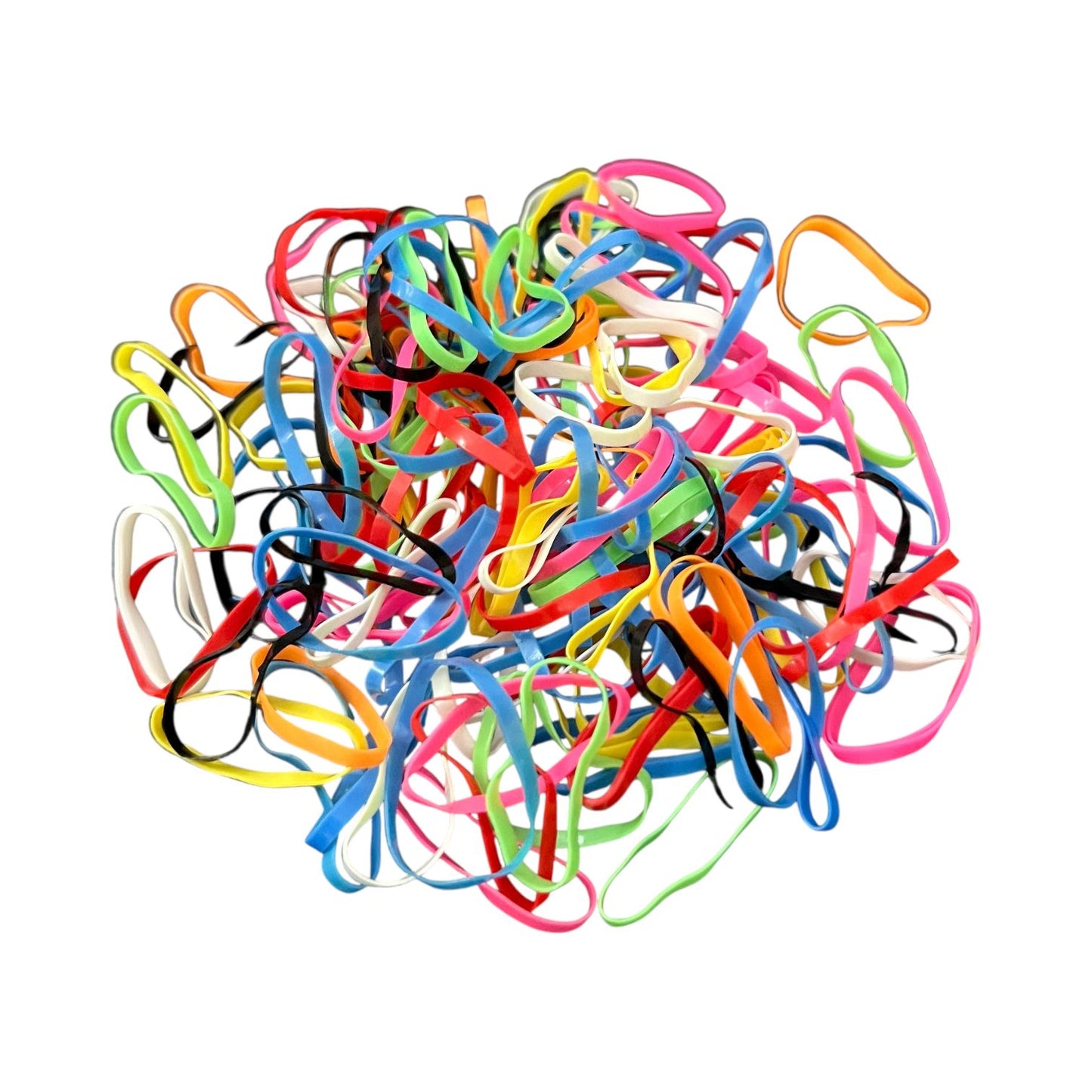 Colorful Rubber Hair Bands - Jar Packing