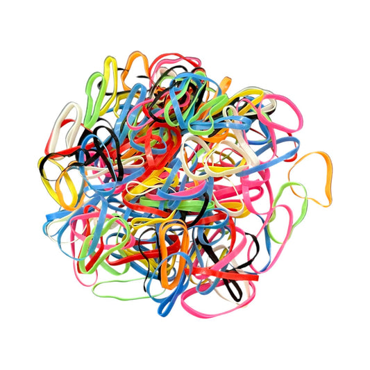 Colorful Rubber Hair Bands - Jar Packing