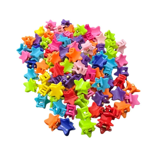 Star-Shaped Kids Hair Clips - 25 Pcs Pack
