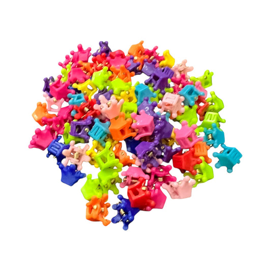 Crown-Shaped Kids Hair Clips - 25 Pcs Pack