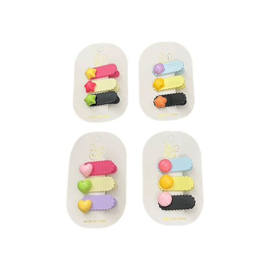 Cute Cartoon Hair Clips Set for Kids – Wholesale Colorful Hair Accessories