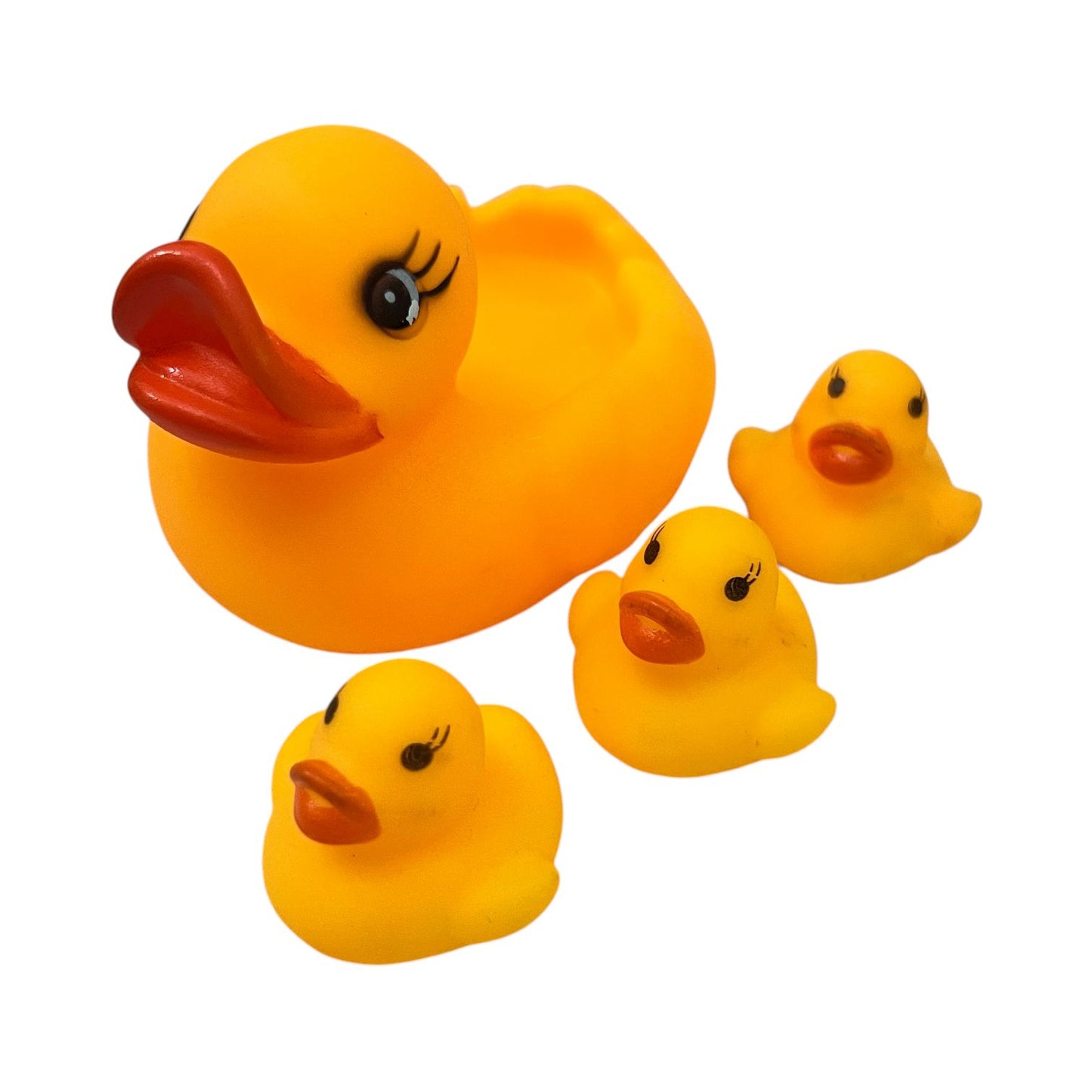 Rubber Duck Bath Toy Set – 4-Piece Floating Ducks for Babies & Toddlers
