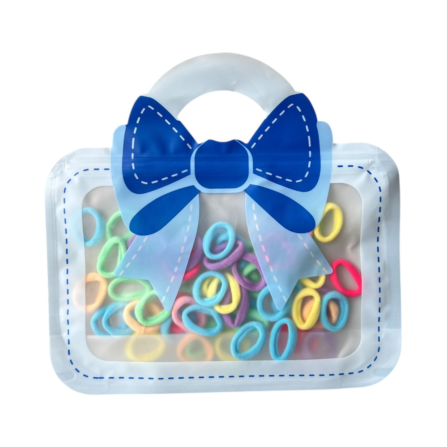 Cute Pouch Hair Ties for Kids – Soft & Colorful Bands in Fun Designs