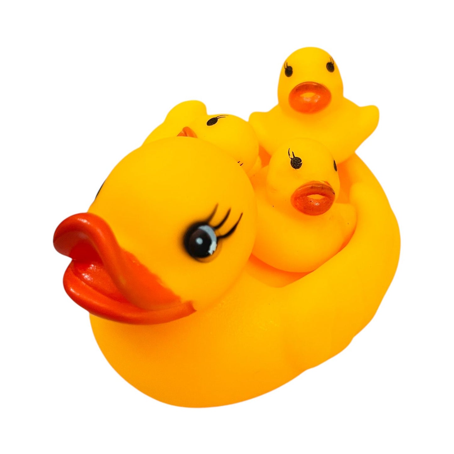 Rubber Duck Bath Toy Set – 4-Piece Floating Ducks for Babies & Toddlers