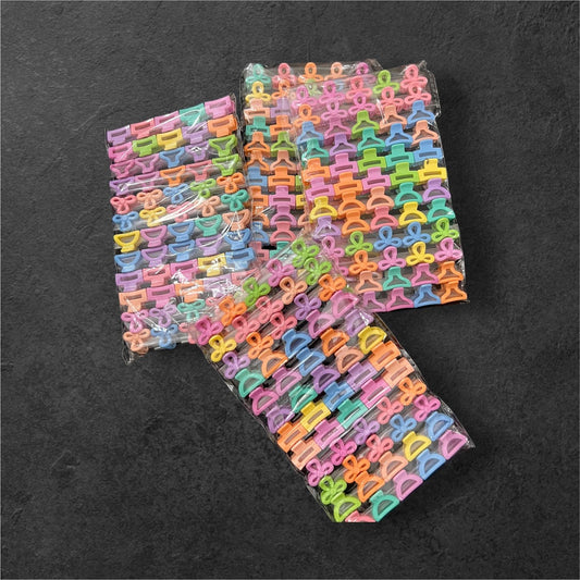 Kids Hair Clips Set – Colorful Small Plastic Claw Clips 60 Pcs