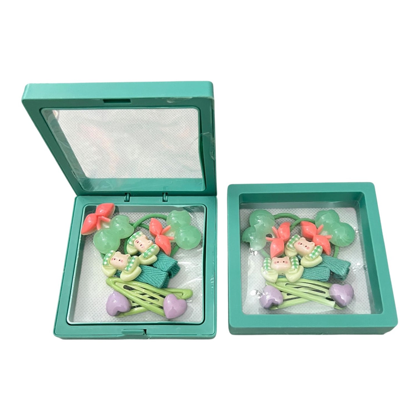 Kids Cartoon Hair Accessories Gift Set – 6 Pcs