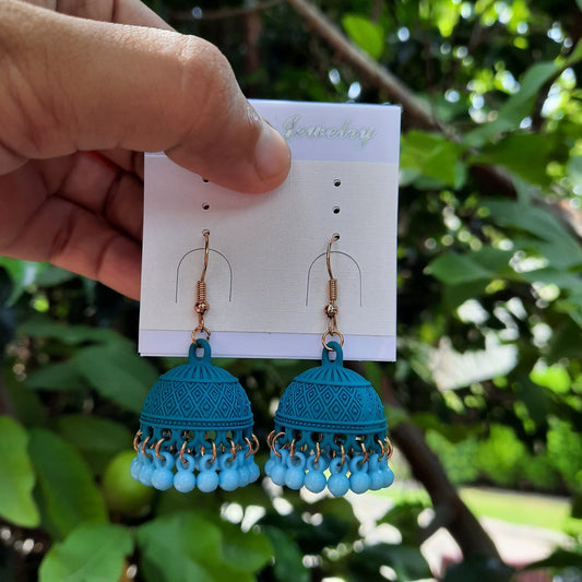 Colorful Traditional Jhumka Earrings