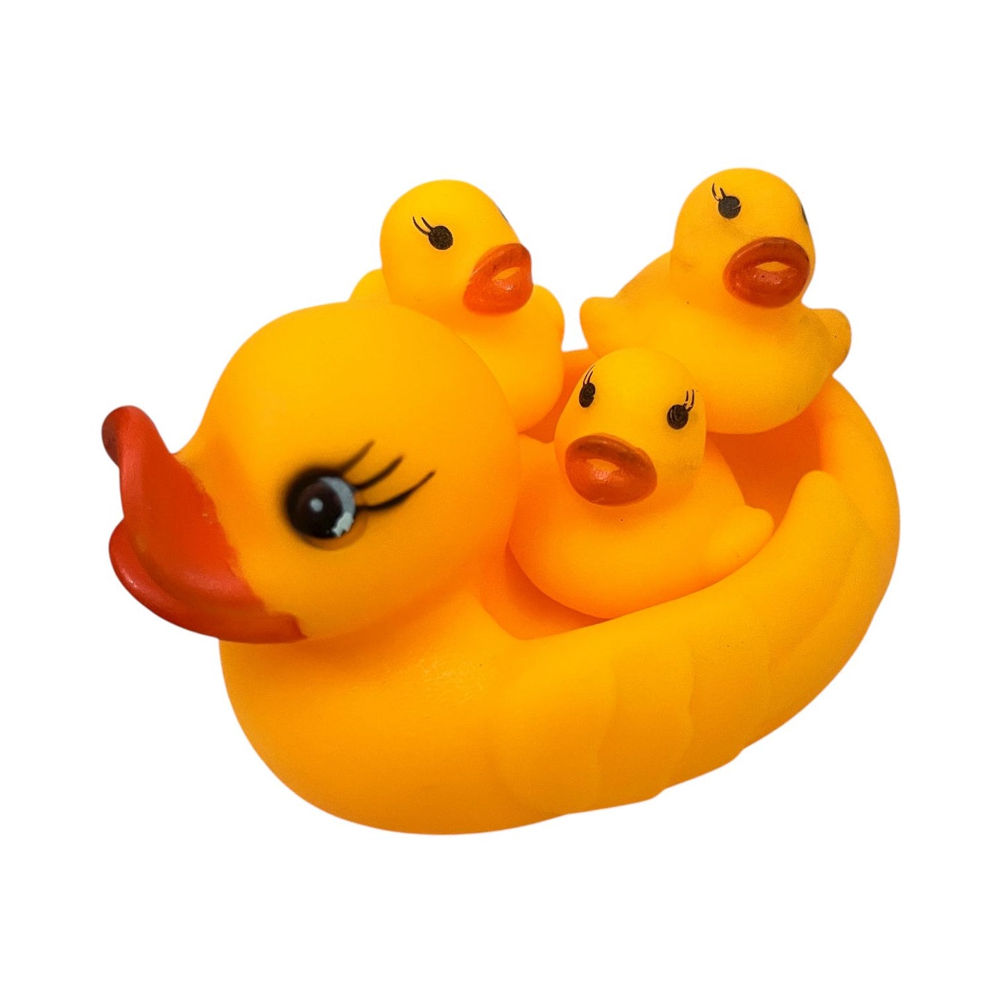 Rubber Duck Bath Toy Set – 4-Piece Floating Ducks for Babies & Toddlers
