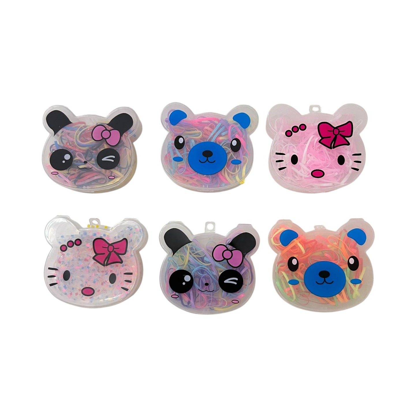 Colorful Hair Bands in Cute Animal Box