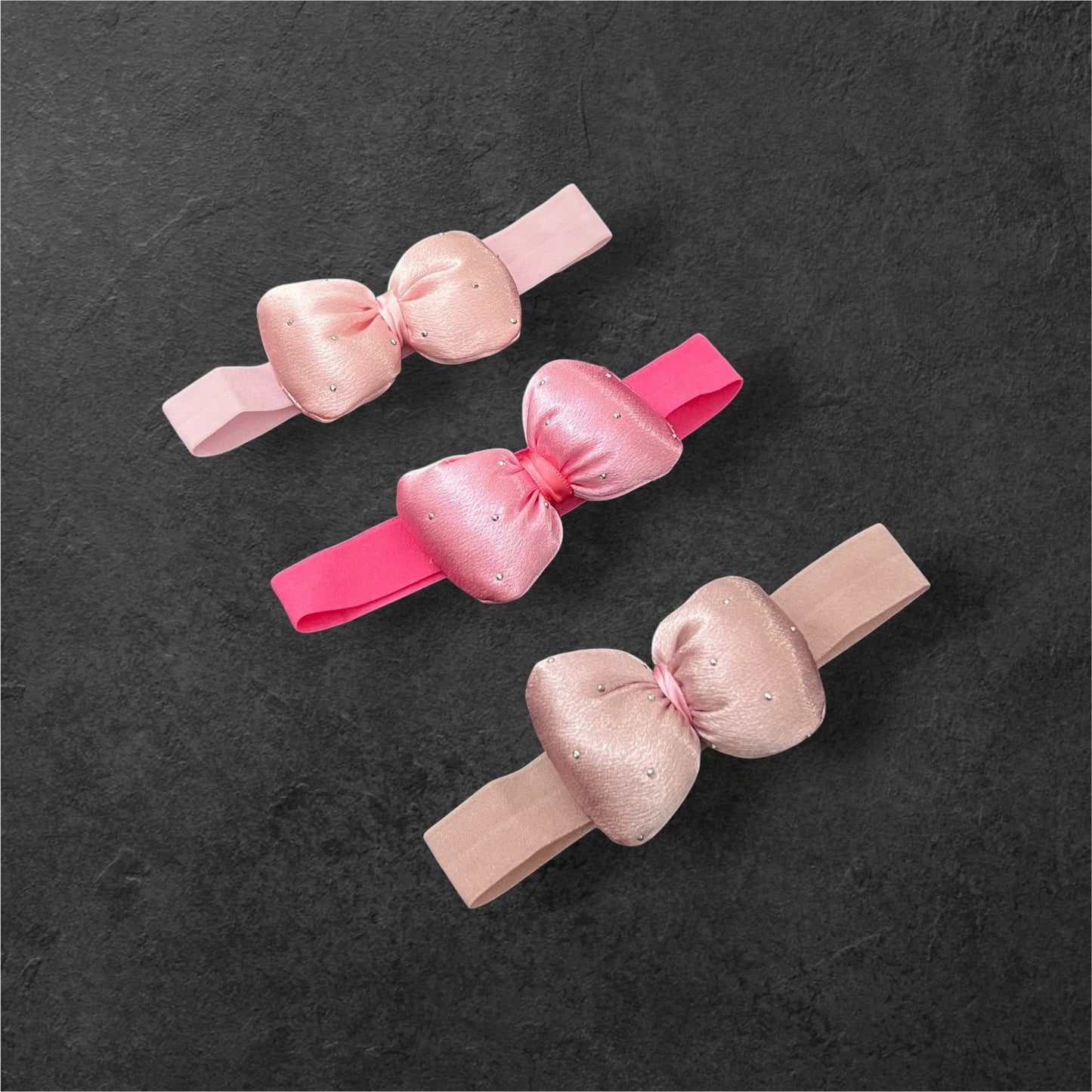 Kids Fancy Bow Headbands with Twinkles