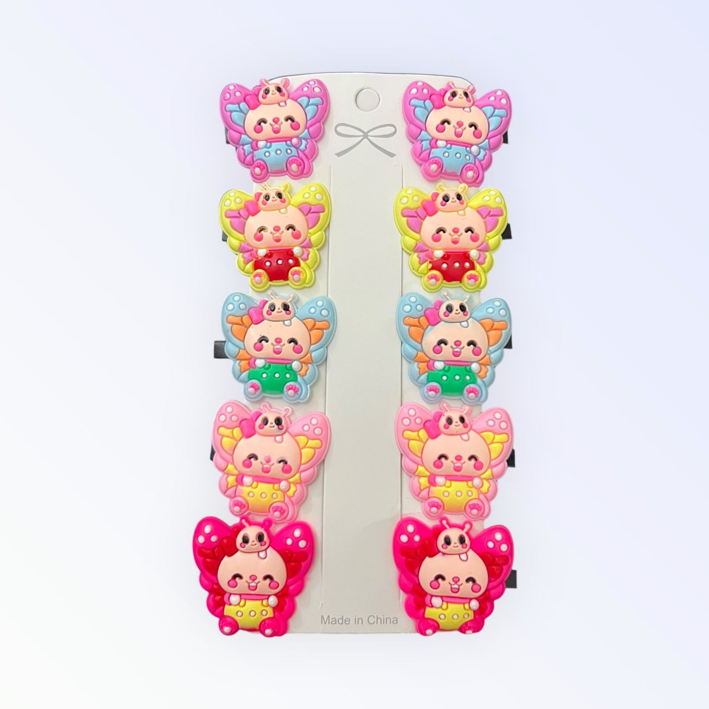 10 Pcs Cute Butterfly Cartoon Hair Clips for Girls