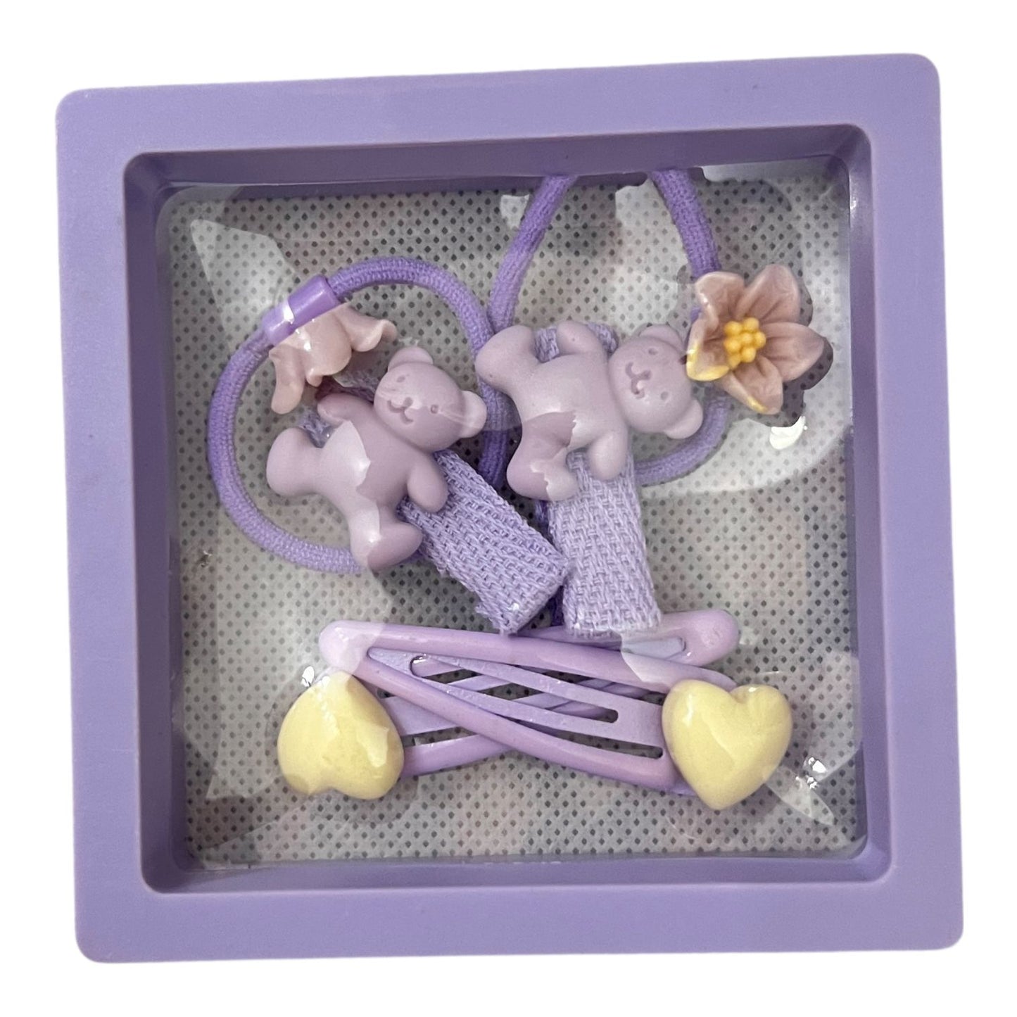 Kids Cartoon Hair Accessories Gift Set – 6 Pcs