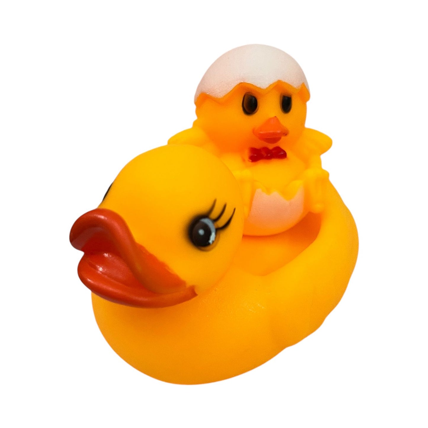 Rubber Duck & Hatching Chick Bath Toy – Floating Baby Bath Toy Set