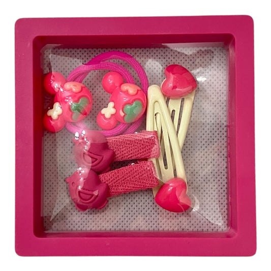 Kids Cartoon Hair Accessories Gift Set – 6 Pcs