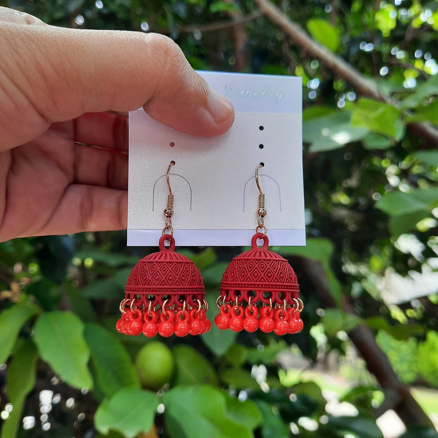 Colorful Traditional Jhumka Earrings