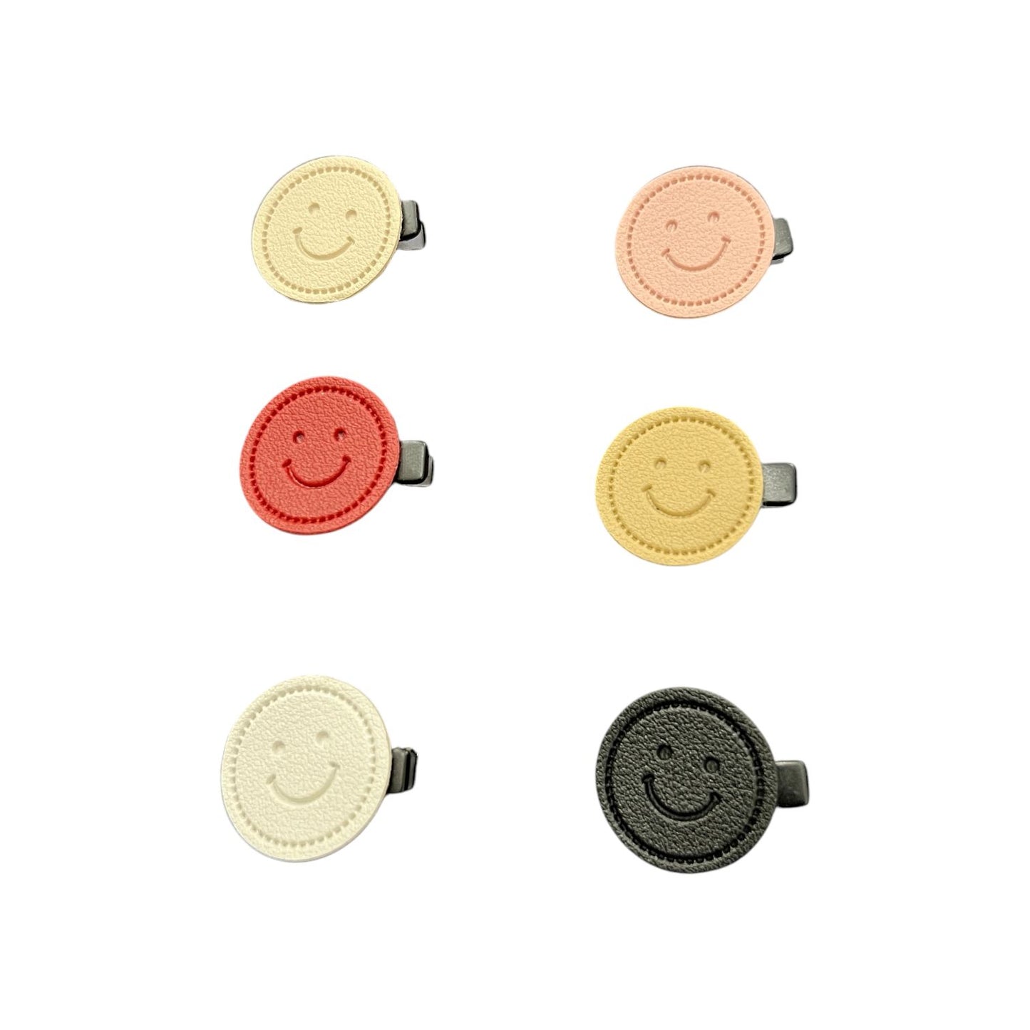Smiley Face Hair Clips for Kids – 6 Pcs Set | Hair Accessories at Wholesale Prices in Pakistan