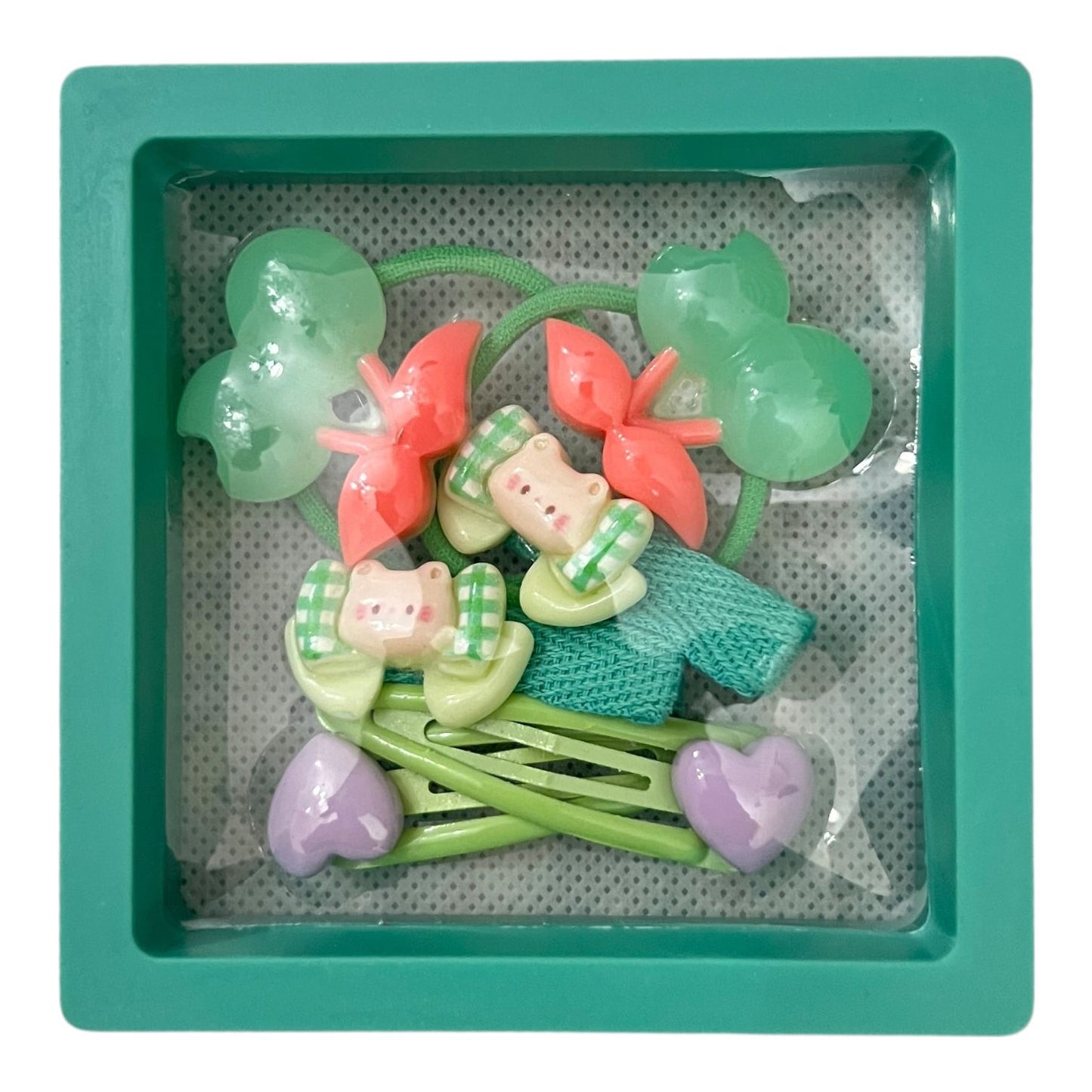 Kids Cartoon Hair Accessories Gift Set – 6 Pcs