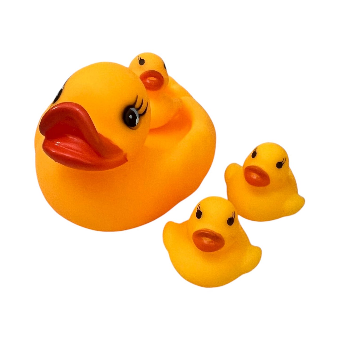 Rubber Duck Bath Toy Set – 4-Piece Floating Ducks for Babies & Toddlers